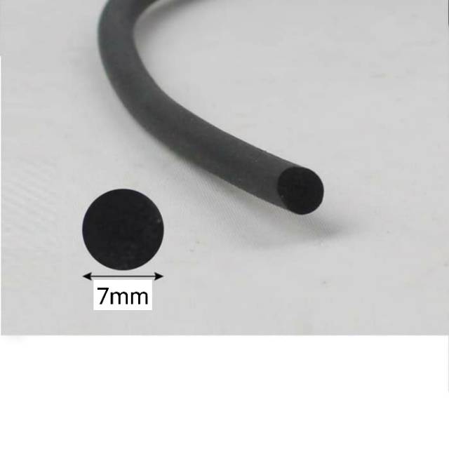 4 METER Peredam Karet Pintu Mobil Bulat 7mm - Karet Pintu Mobil O