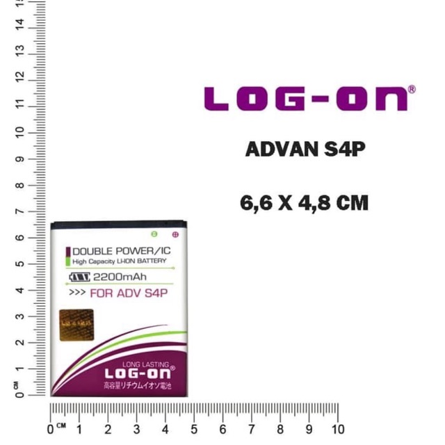 BATERAI LOGON ADVAN S4P/ S4F/ S4X/ BP40BH DOUBLE POWER DOUBLE IC