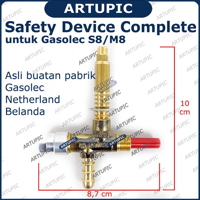 Safety Device Complete GASOLEC ASLI Spareparts Spuyer Nozzle Tombol Pemanas Kandang Ayam Gasolec