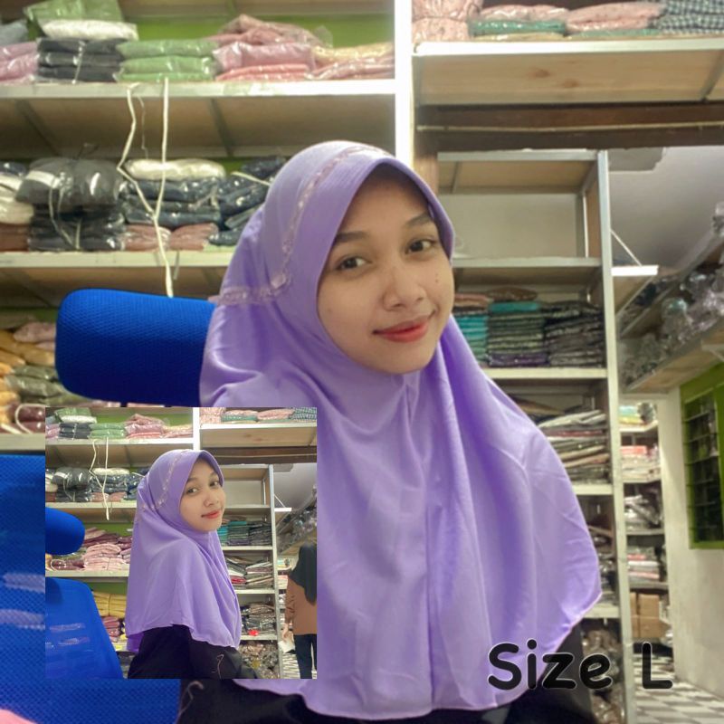 Jilbab Sekolah SMA size XL untuk SMA