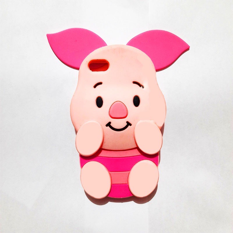 Silicon 3D Piglet For SAMSUNG J2  J5 PRIME J7 PRIME  silikon tebal karakter lucu / case anak anak warna biru / pelindung hp