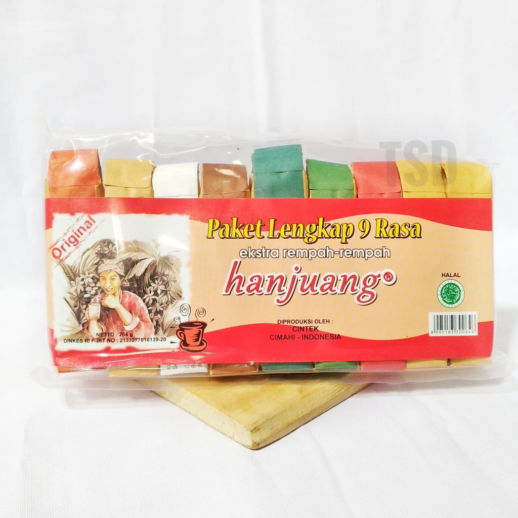 

HANJUANG PAKET 9 RASA 270 GRAM ORIGINAL - MINUMAN HERBAL PENUNJANG KESEHATAN - EKSTRA REMPAH