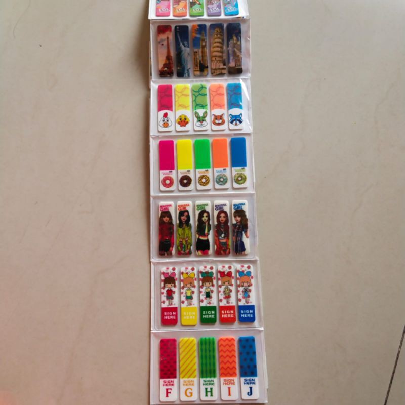 

Post It Plastik Mix Motif 12pcs