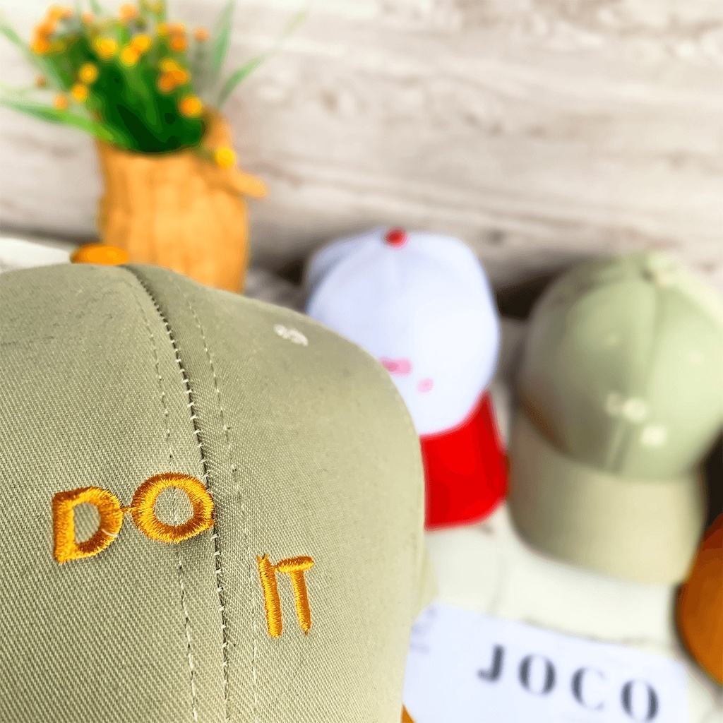 *** MURAH !!! *** JOLIECOLLECTIONS.ID | TOPI BASEBALL ANAK MOTIF DO IT BAHAN REGULER - FASHION HAT KIDS MURAH - PET UNISEX-5