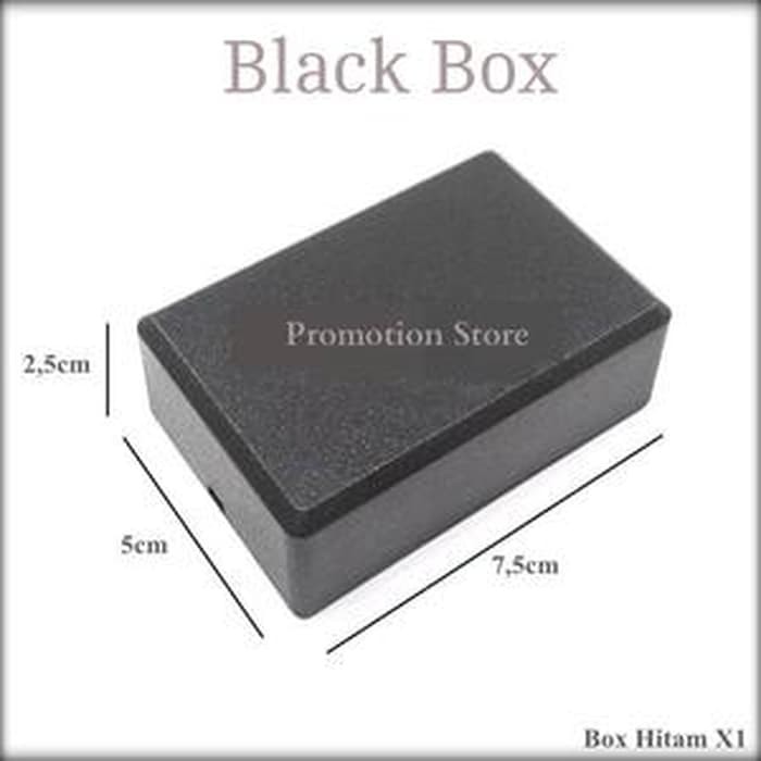 Box Plastik / Kotak Plastik Hitam 7,5 X 5 X 2,5 Cm Box Casing Driver
