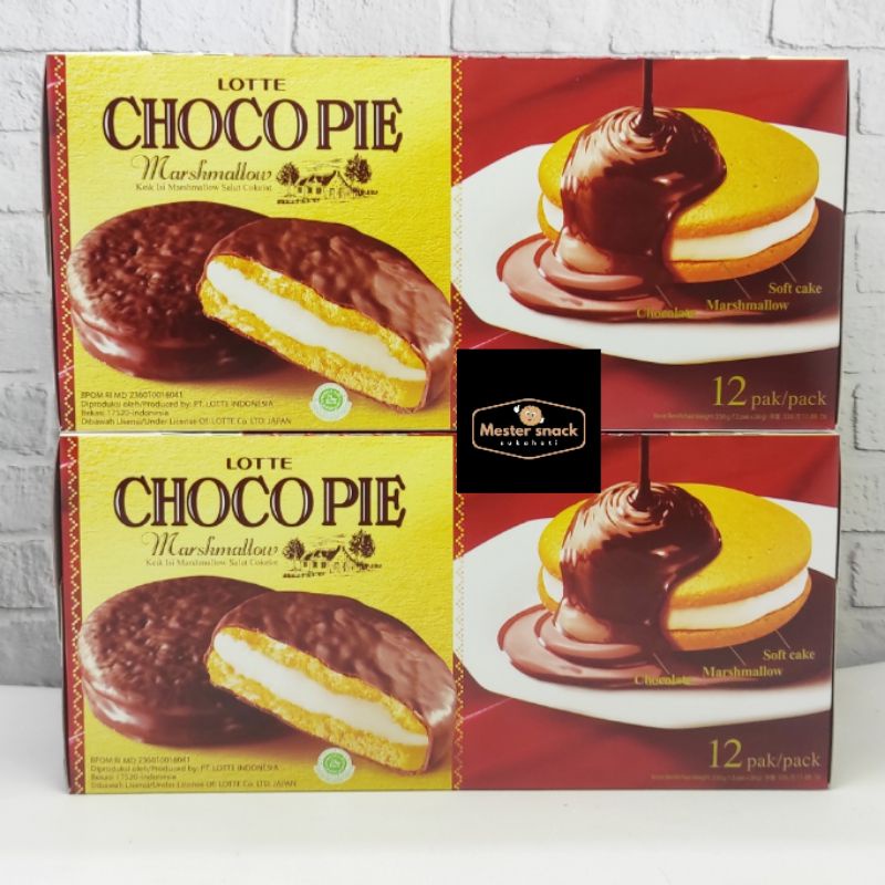 

Lotte Chocopie Marshmallow 28 gram (1 pack isi 12 pcs)