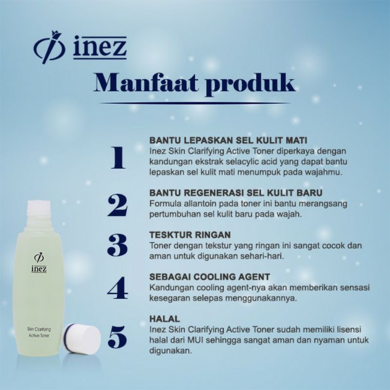 Inez Skin Clarifying Active Toner