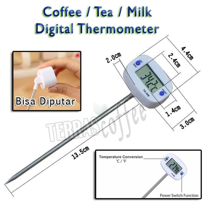 

Coffee Digital Thermometer Tea Milk Adjustable Termometer Kopi Teh