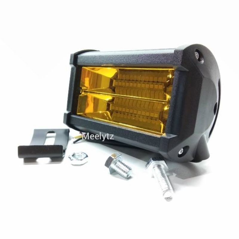 Lampu tembak sorot LED MYTH kuning BAR cree cwl 24 mata 2 susun led motor