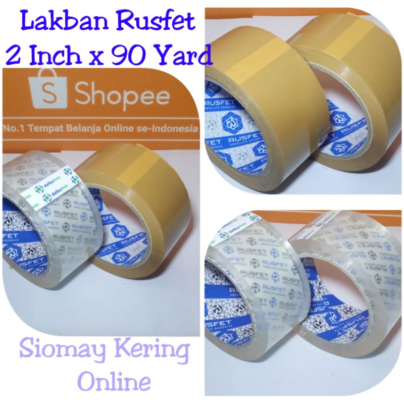 

Lakban Rusfet 2 Inch 90 Yard Bening & Coklat