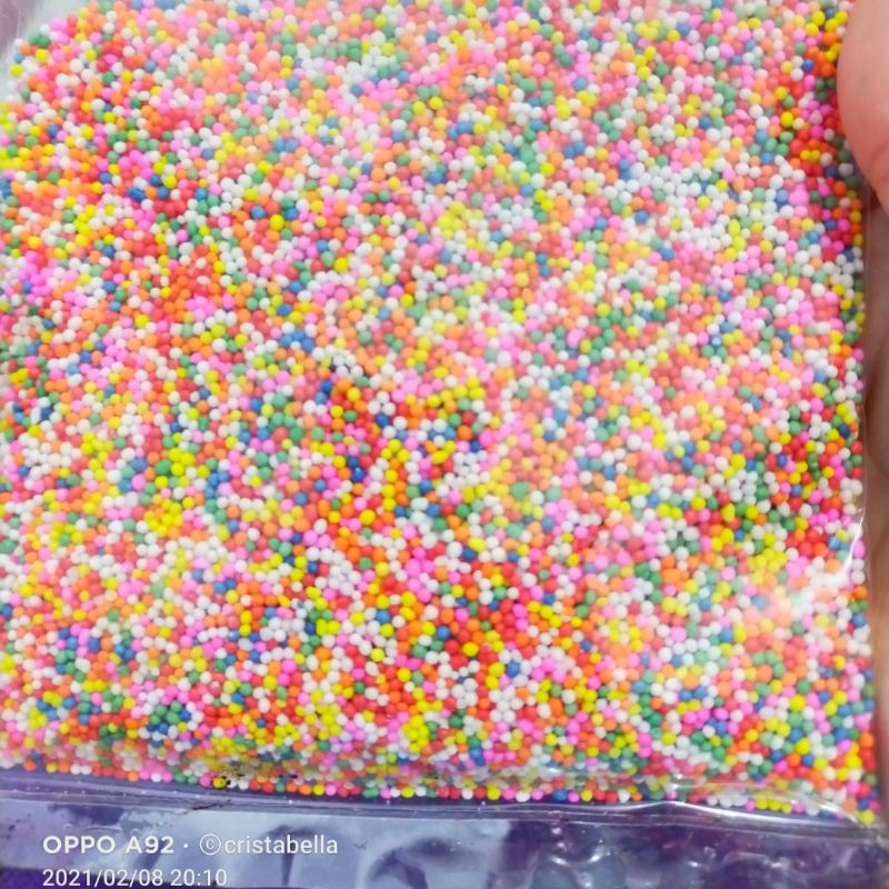 

spikle/butiran gula warna warni