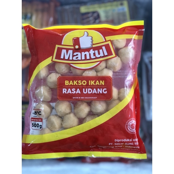 

Mantul Bakso Udang / Baso Udang 500gr