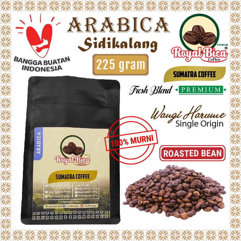 

Kopi Arabika Sidikalang 225 Gram Roast Bean ( Biji Kopi Premium )