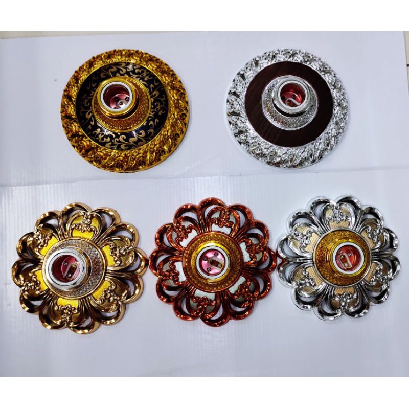Fiting lampu hias / ukir Himawari / Fiting plafon E27