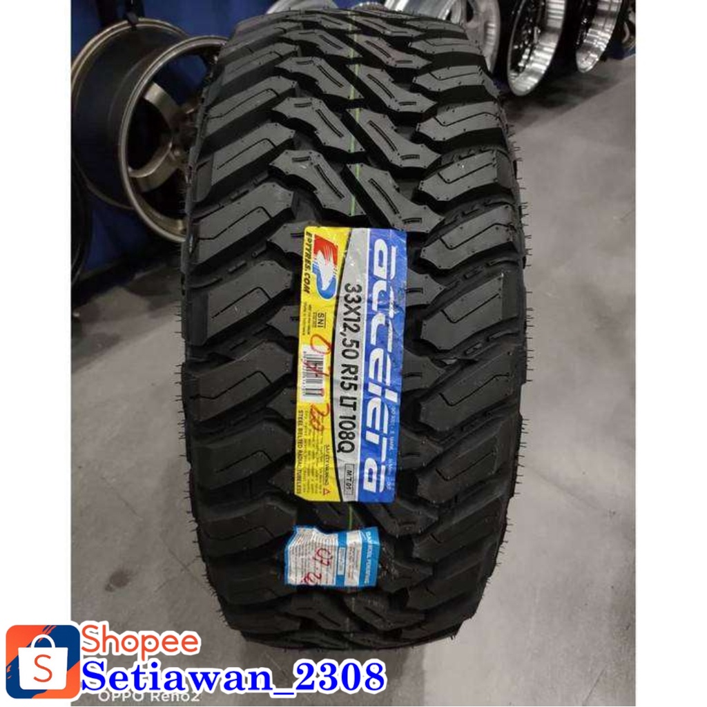 Ban mobil Tubles 33/12,5 R15 merek ACCELERA MT-01 33 12,5 R15