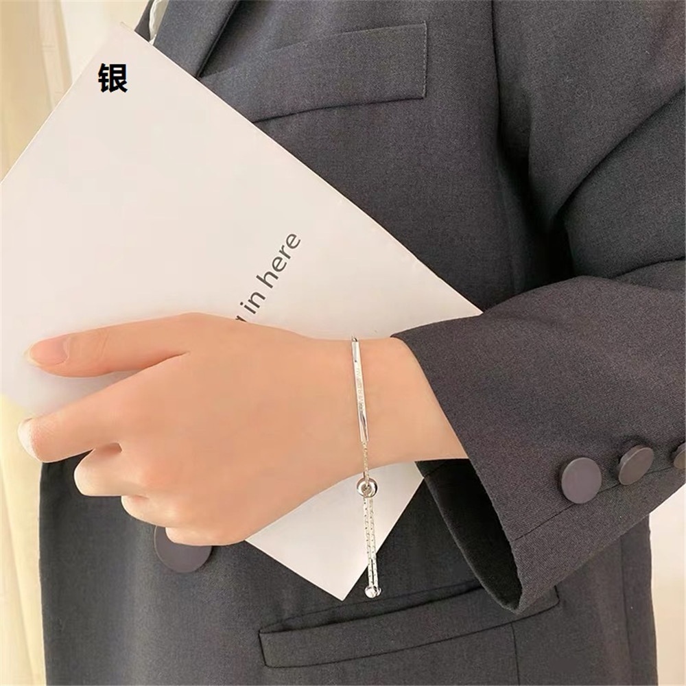 【COD Tangding】Pull Adjustable Bracelet Korea INS  Hand Ornaments Personality Small New Bracelet Women