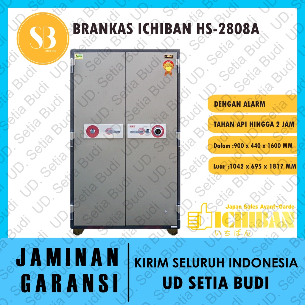 Brankas Ichiban HS-2808A Tahan Api + Alarm 2808 A