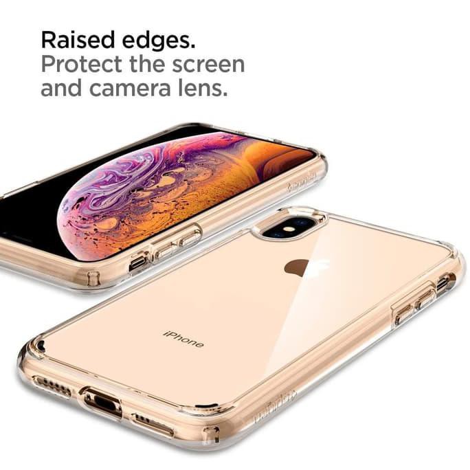 iPhone XS Max / XS / X / XR Case Spigen Clear Anti Shock Ultra Hybrid - Matte Black, XR Kode 809