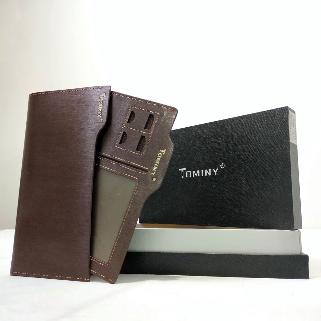 Dompet TOMINY Dompet Kulit Asli Model Panjang Import 0031C