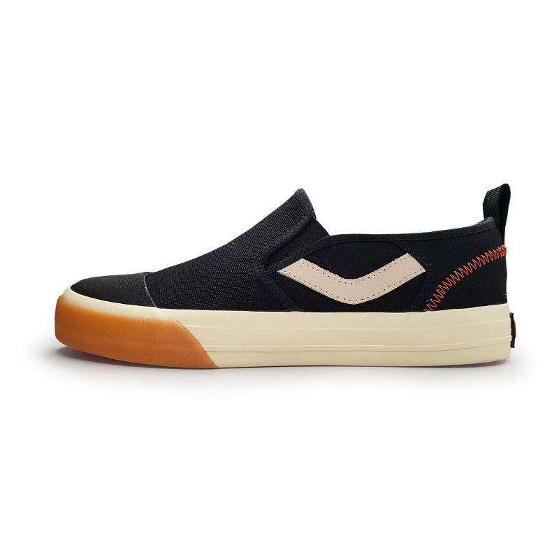 Ventela ARMOR Black Natural Slip On/ Sepatu Ventela Armor