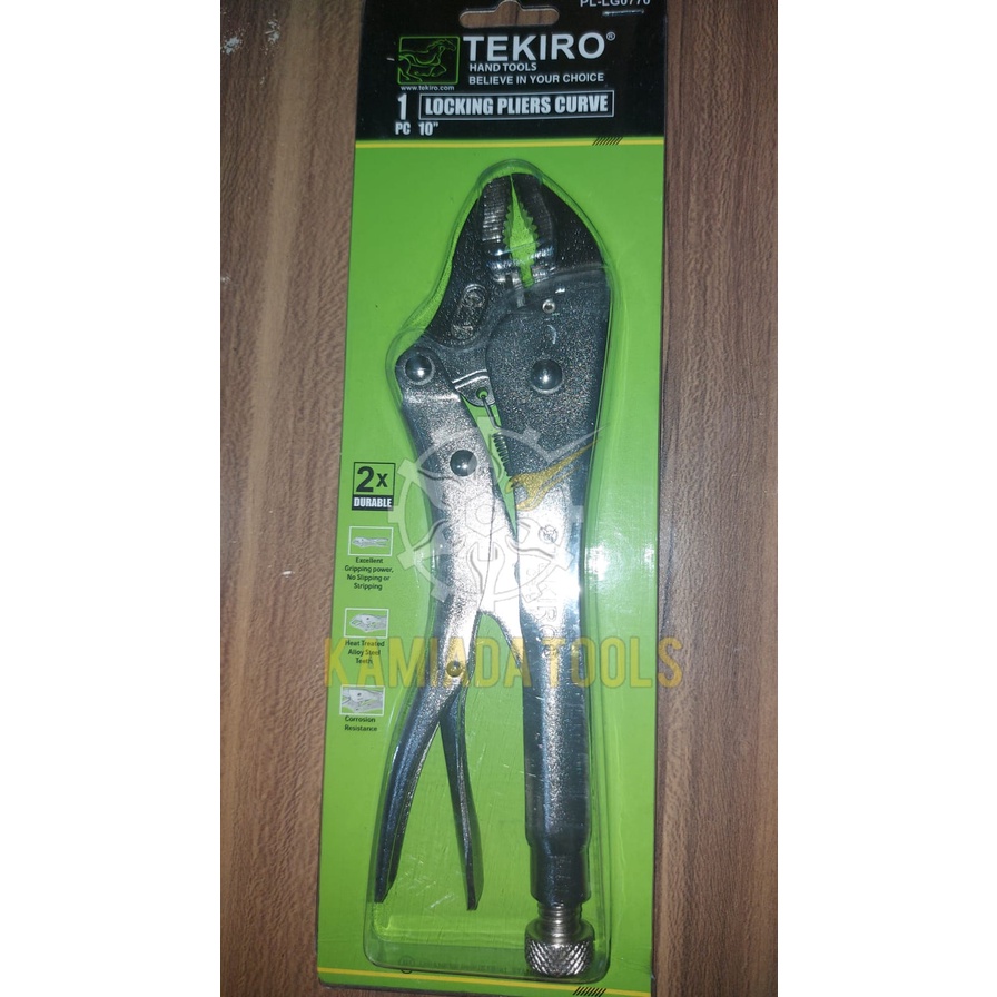 Tang Stel 10 inch bengkok TEKIRO / Tang buaya 10 inch bengkok TEKIRO