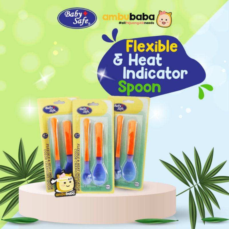 Baby Safe Flexible and Heat Indicator Spoon