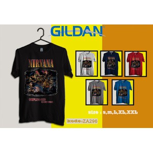 kaos nirvana,kaos musik band original gildan softstyle
