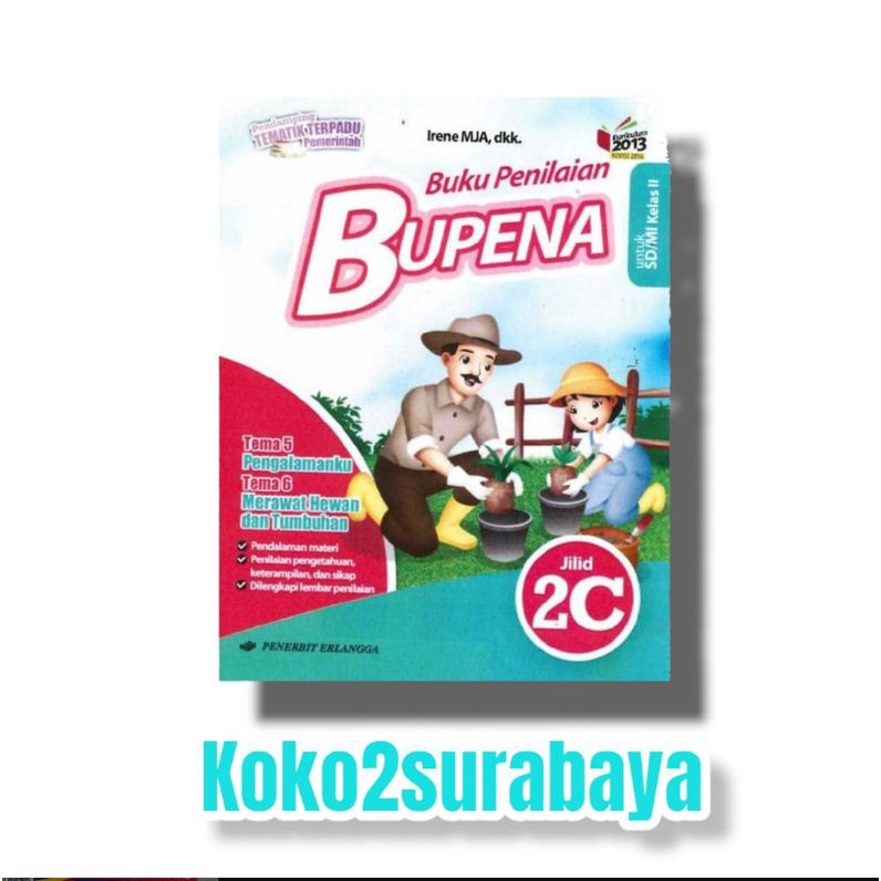 Jual BUKU BUPENA KELAS 2C BUKU PENILAIAN TEMATIK BUPENA KELAS 2C (TEMA ...