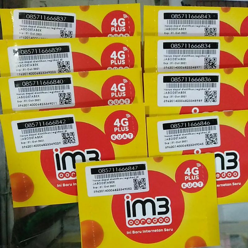 Nomor cantik IM3 triple tengah 6