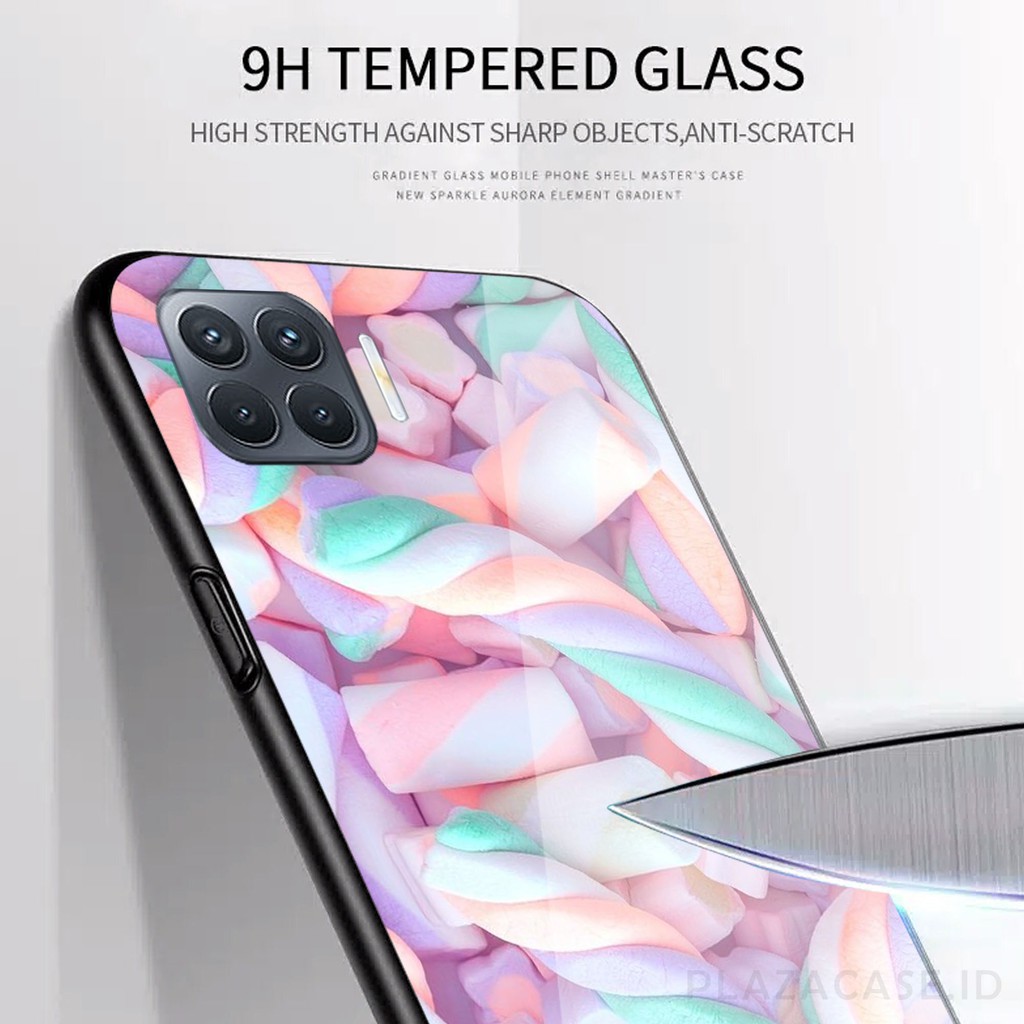 Softcase Glass Kaca [K63] for RENO 4F V20 V20 SE REDMI 9C A53 C17 RENO 4 REALME 7i Y30 Y50 A31 A73