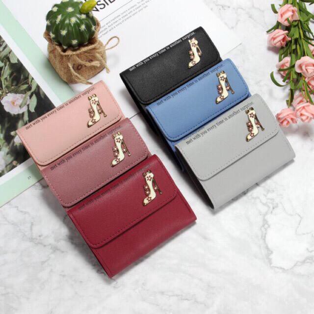 (COD) Dompet Wanita Retro Paragraf Pendek Forever Young Dompet Fashion Korea