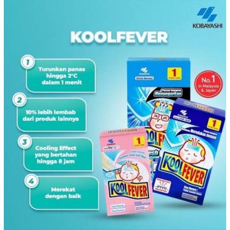 Koolfever Plester Demam Bayi, Anak, Dewasa