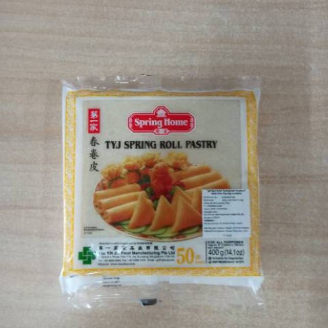 

TYJ Sping Roll Pastry Kulit Lumpia 15x15 cm (Gosend/Grab)