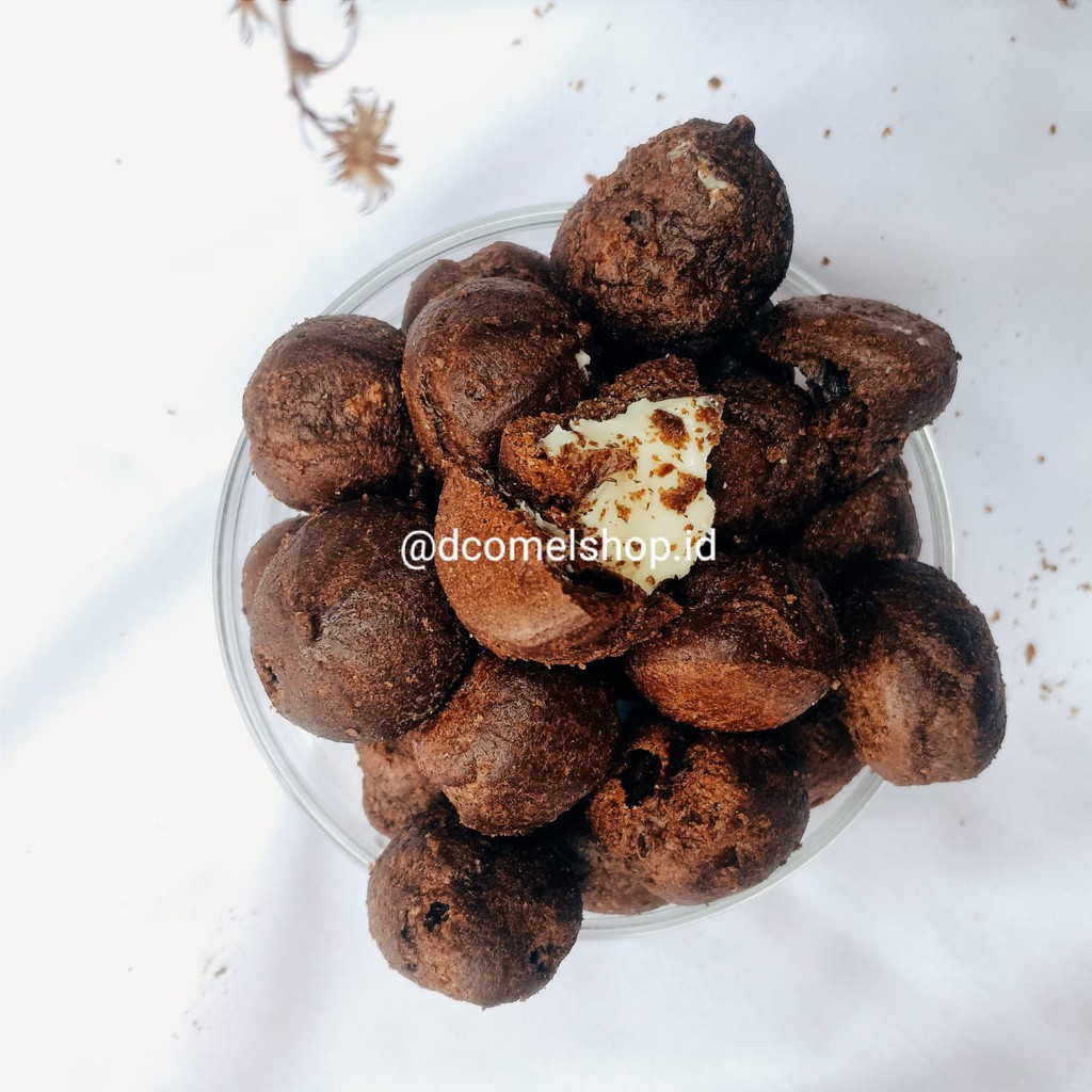 

Soes Kering Cokelat dan Vanilla D'Comel 200 gram