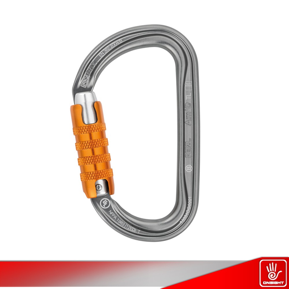 Petzl Carabiner Amd Triact Lock, Carabiner Petzl, Carabiner Petzl Amd Triact Lock, Carabiner