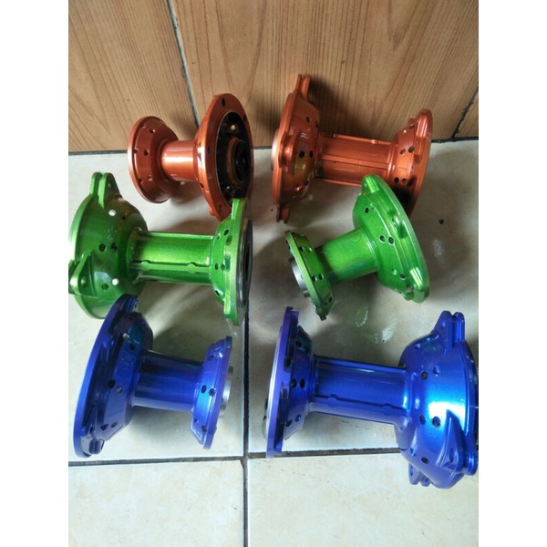 tromol buat klx150/bf/dtraker150(sepasang)36 hole tersedia warna biru/oren/hijau/silver/hitam