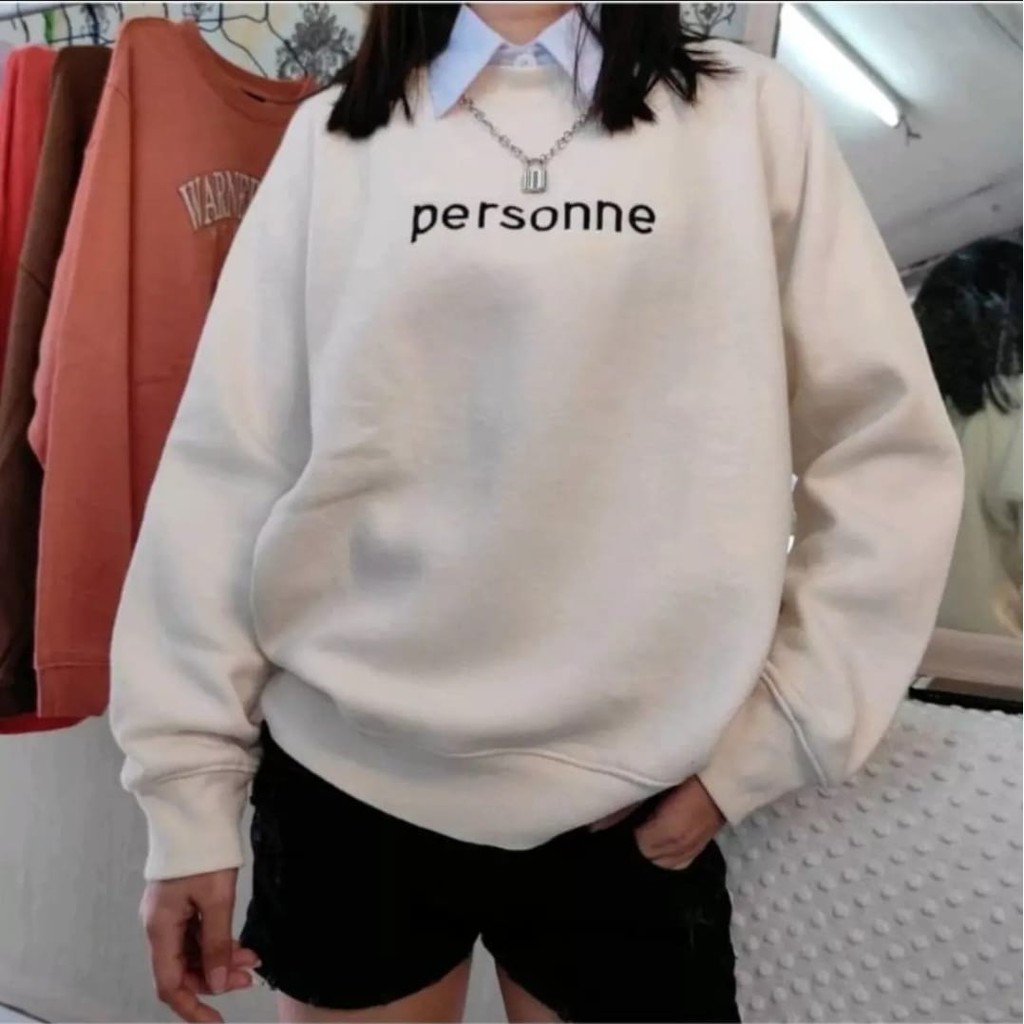 PERSONNE BORDIR SWEATER UNISEX - ATASAN KEKINIAN PREMIUM