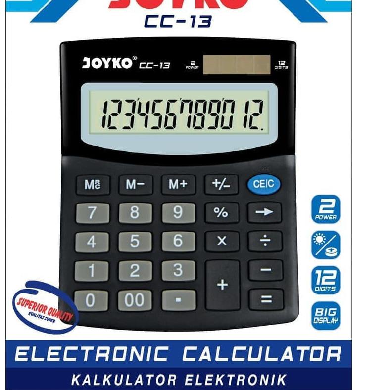 

Update Calculator / Kalkulator Joyko CC-13 / 12 Digits 1 PCS 愛