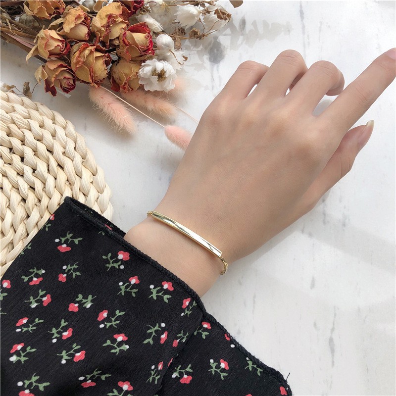 Ins Style Line Design Bracelet Adjustable Girl Simple Bracelet Jewelry Decor