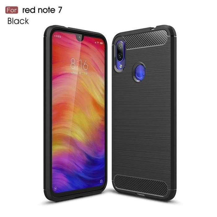 CASE SLIM FIT CARBON IPAKY XIAOMI REDMI NOTE 7 XIAOMI REDMI NOTE 7 BIASA SOFTCASE - FA