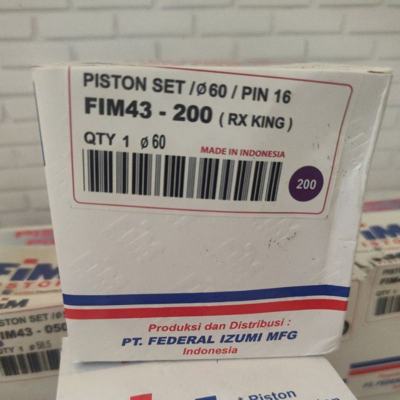 Piston Kit FIM RXKing RX King FIM43 OS 50/75/100/125/150/175/200/250/300/400-os.200 (60)