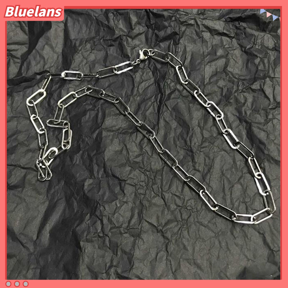 1 / 3Pcs Kalung Rantai Klavikula Dengan Liontin Salib Persegi Panjang Untuk Unisex