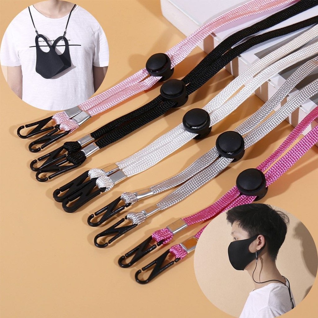 Adjustable Face Mask Lanyard Hanging Rope Masks Extension Belt Anti-lost Face Cover Lanyard