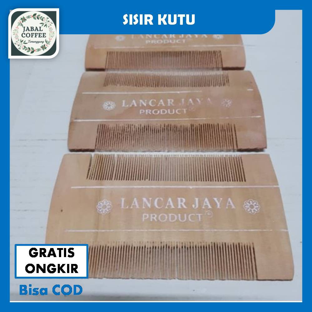 Sisir Serit Kutu Kayu / Sisir Serit Kayu / Sisir Serit Kutu Ketombe / Serit Kutu Tradisonal J44