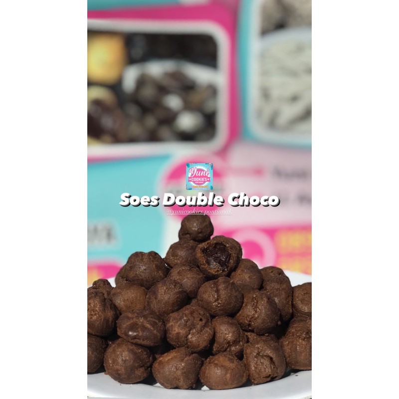 

Soes Double choco 250gr / @yunicookies.pontianak