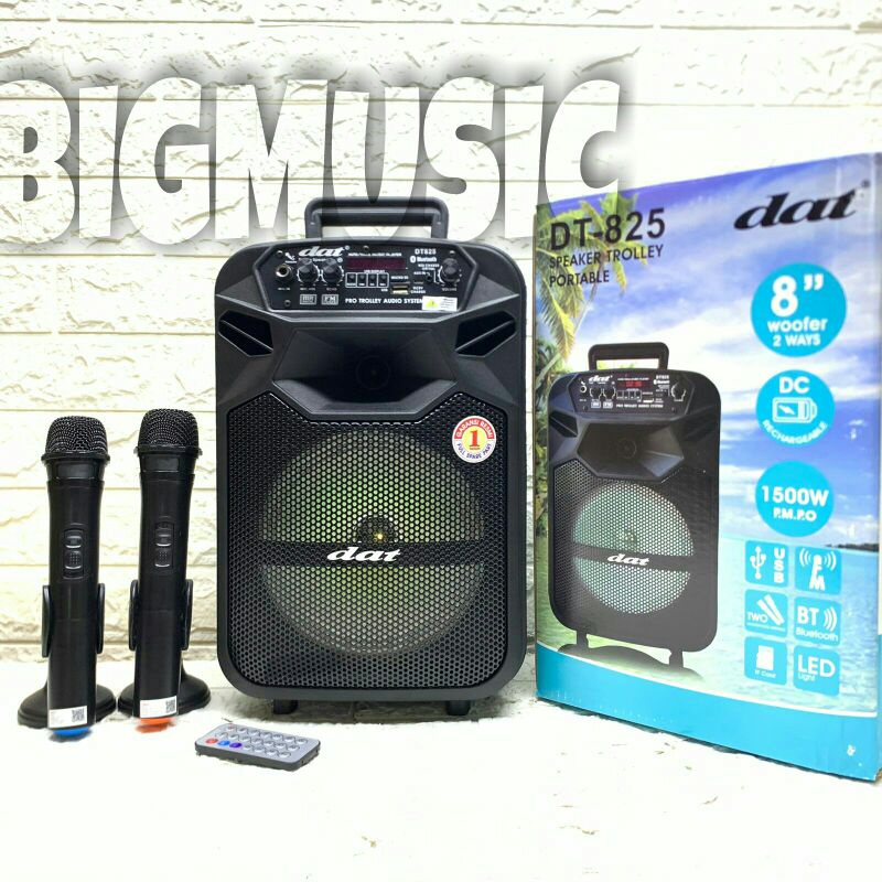 Speaker Portable Wireless Dat DT 825 Original Bluetooth - USB