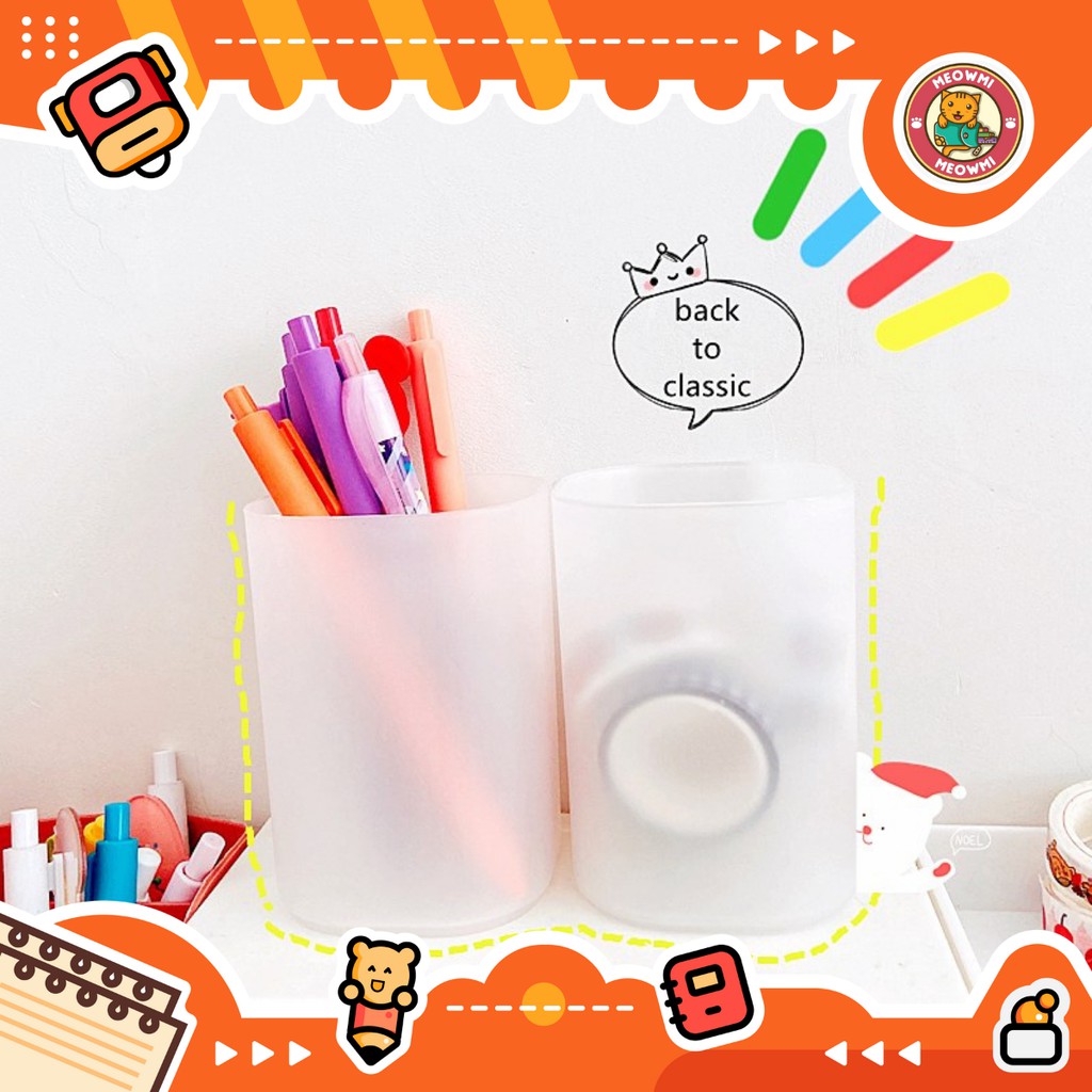 

Tabung Tempat Pensil Transparan Doff Tempat Alat Tulis OB0023