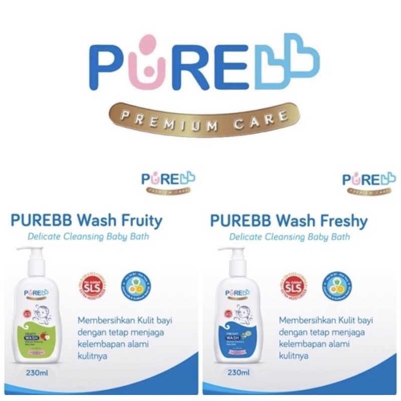 Pure baby wash 230 ml ( sabun mandi bayi )