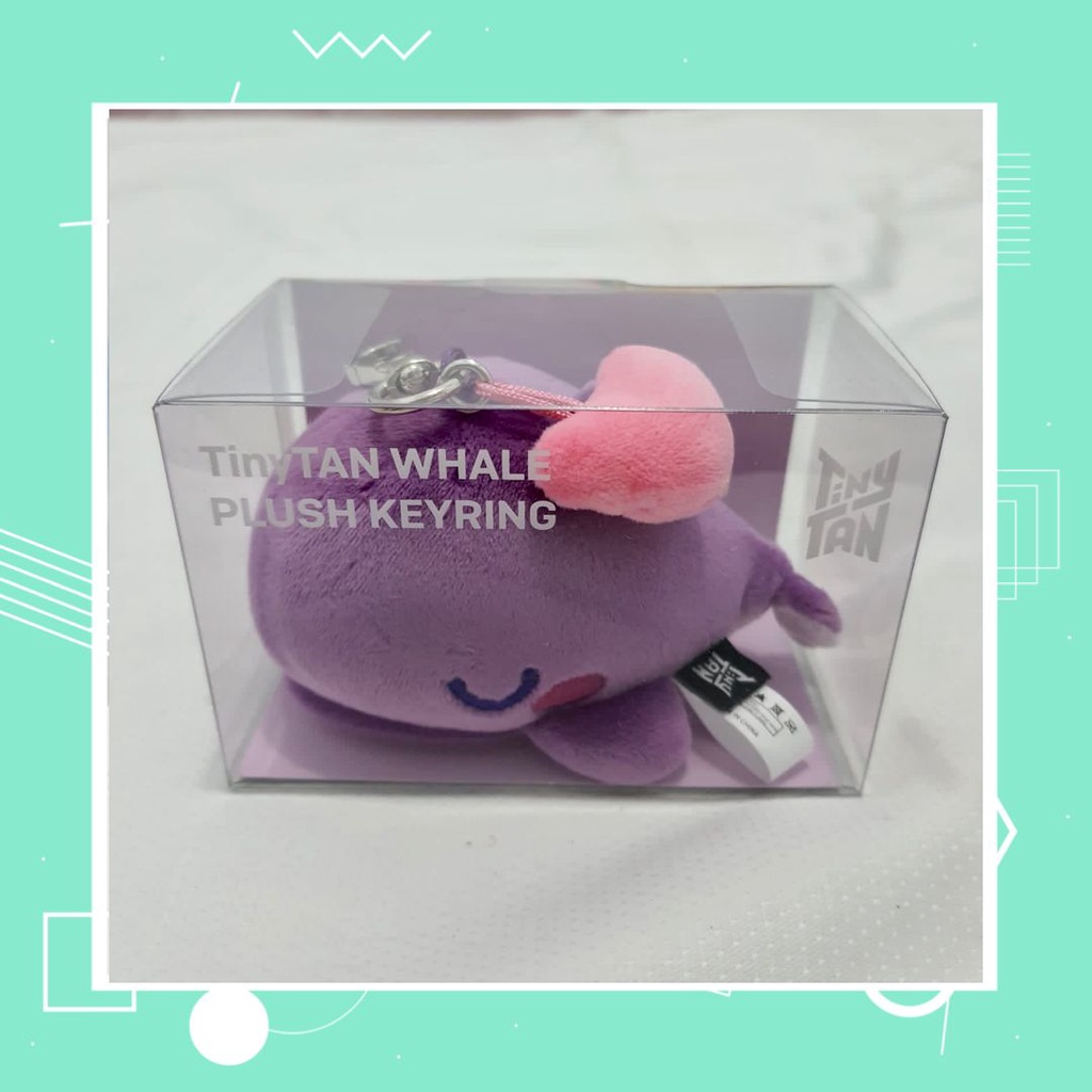[READY STOCK] TINYTAN WHALE PLUSH KEYRING (OFFICIAL)