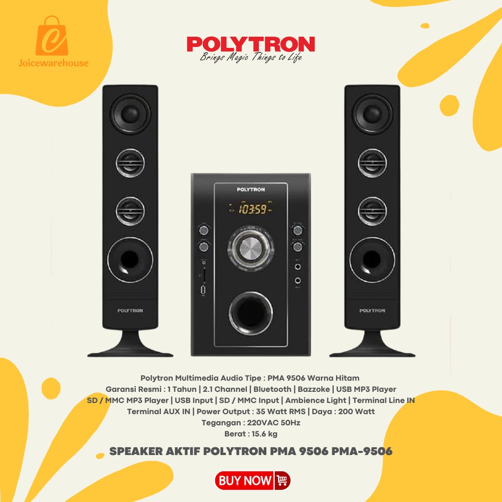 SPEAKER AKTIF POLYTRON PMA 9526 / PMA-9506